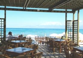 Ostrov Korfu a hotel Acharavi Beach s terasou
