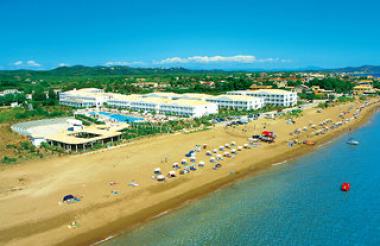 Řecký hotel Aquis Sandy Beach na pláži, Korfu