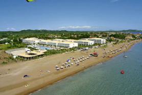 Hotel Aquis Sandy Beach s pláží na ostrově Korfu