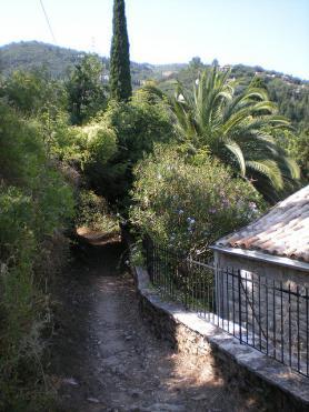 Ostrov Korfu a část trasy "Corfu Trail"